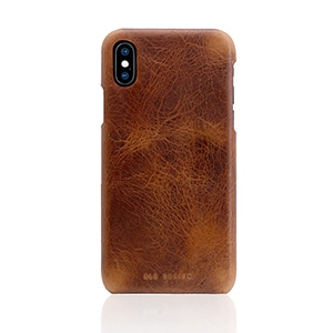 iPhone XS/X用 ハードケース BADALASSI WAX BAR CASE（ブラウン