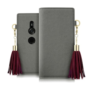 dreamplus�bXperia XZ2�iSO-03K/SOV37/Softbank�j�p �蒠�^�P�[�X Tassel Jacket�i�O���[�j�bDP12700XZ2