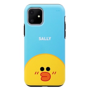 LINE FRIENDS�biPhone 11�p �n�C�u���b�h�P�[�X DUAL GUALD Full Face�iSALLY�j�bKCJ-DFX004