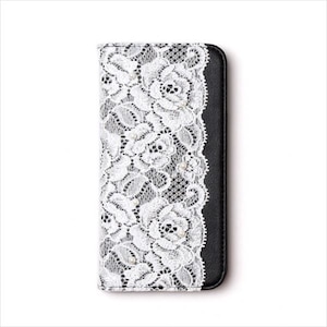 abbi�biPhone SE(��3/2����)/8/7�p �蒠�^�P�[�X Lace Diary�i�u���b�N�j�bAB19081I9