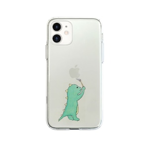 AKAN�biPhone 12/12 Pro�p �\�t�g�N���A�P�[�X ���G�����U�E���X�i�O���[���j�bAK19221I12P