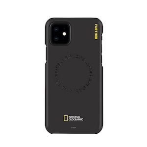 National Geographic�biPhone 12 mini�p �n�[�h�P�[�X Explore Further Edition Carved Stamp Case�iBlack�j�bNG19616I12
