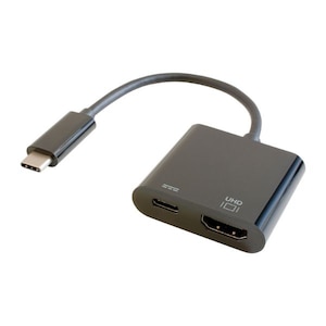 GOPPA�b�S�b�p�b�f���o�͂��Ȃ���[�d���ł���USB-C�ϊ��A�_�v�^�[ Power Delivery 100W �Ή��i�u���b�N�j�bGP-CHDH100/B