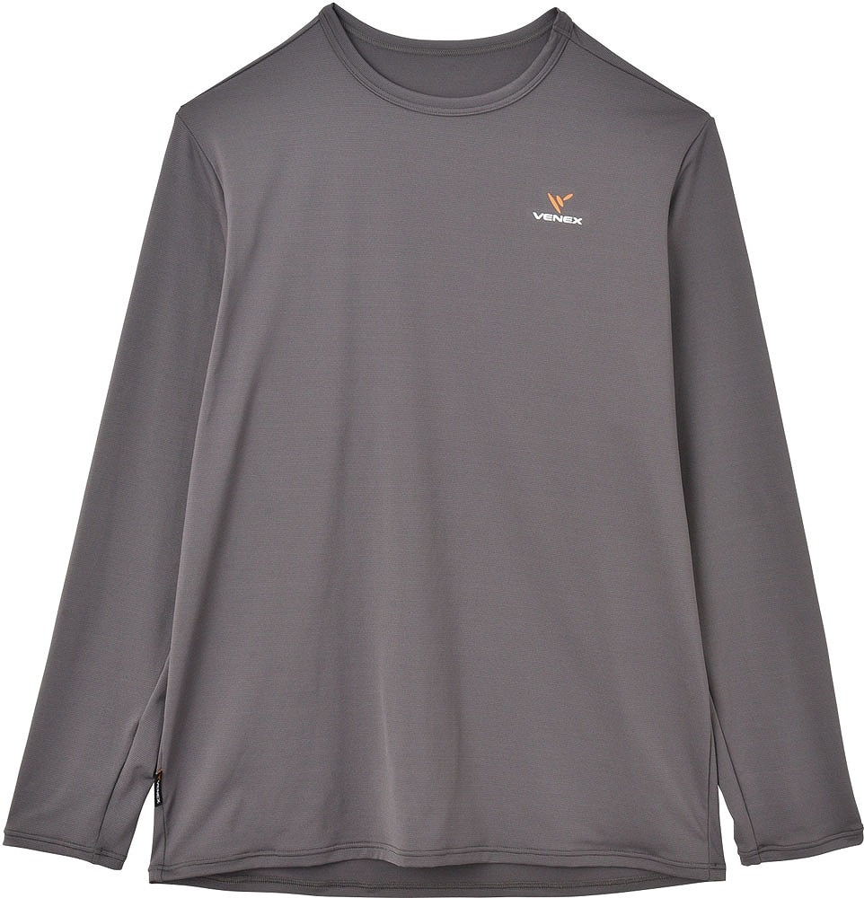 メンズ リフレッシュ Tシャツ ロングスリーブ （チャコール・サイズ：L