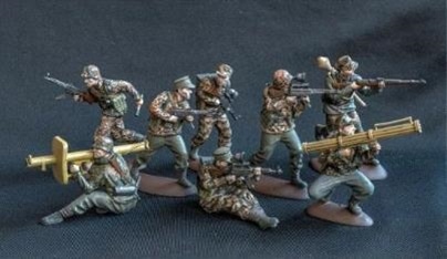 ドイツ軍フィギュア 1/32 WW.II ドイツ軍 夜戦部隊 (15体/8ポーズ)【MFG32028