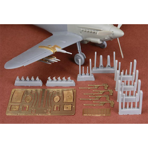 【再生産】1/48 イスパノ HA-1112 K1L/M1L 武装パーツセット (タミヤ用)【SBM48061】