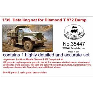 LZ Models�b1/35 �_�C�A�����hT 972 �_���v�g���b�N �f�B�e�B�[���Z�b�g�i�~���[���f���p�j�yLZ35447�z�bMS LZ35447 �޲�����T 972 �ިðپ��