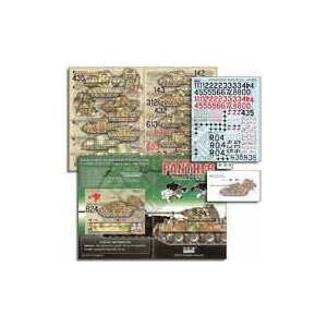 1/35用デカール WWII独 第51,52装甲大隊＆第15装甲連隊のパンターD,A 型(2016 改訂版)【AXT351009】