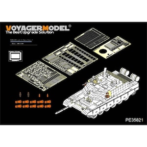 Voyager Model�b1/35 ���� ZTZ99A ��͐�� �G�b�`���O��{�Z�b�g(�p���_�z�r�[PH35018�p)�yPE35821�z�bMS PE35821 ZTZ99A��خ��ݼ� ���ݸ޷�ݾ��