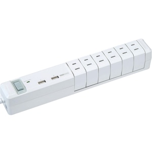 Fargo（ファーゴ）｜AC12個口 3.4A USB 2ポート 電源タップ TAPKING 1.8m（ホワイト）｜PT60112WH