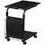 �o�E�q���b�e�b���~���@�\�t�@�T�C�h�e�[�u�� (��30cm�~���s56cm) �u���b�N�bBHT-500-BK