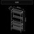 �o�E�q���b�e�b�f�X�N�T�C�h���b�N (�E�b�h�E��60.5cm�~���s25.5cm)�bBHS-600SM-WD