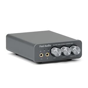 Fosi Audio�b�t�H�V�I�[�f�B�I�b�Q�[�~���O DAC �w�b�h�z���A���v K5 Pro�@(PC Mac PS5 PS4 PS4 Pro Nintendo Switch iPhone)�bK5 Pro