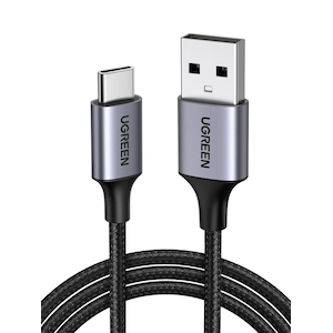 UGREEN�b���[�O���[���bQC3.0��FCP�Ή� 3A 480Mbps USB Type C �P�[�u�� USB A to USB C �P�[�u���i�u���b�N�E1m�j�b60126