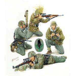 1/35 ドイツ狙撃兵セットWW.II（4体入）【ZV3595】