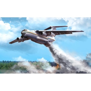 1/144 イリューシン IL-76TD EMERCOM ロシア輸送機【ZV7029】