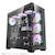 darkFlash｜ダークフラッシュ｜ピラーレス ミドルタワーケース [ATX /Micro ATX /Mini-ITX]  DS900（ブラック）｜DS900-BLACK+TYPE-C