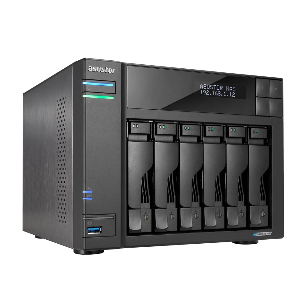 2.5Gb デュアル・イーサネットポート搭載 プロユース 6ベイ NAS