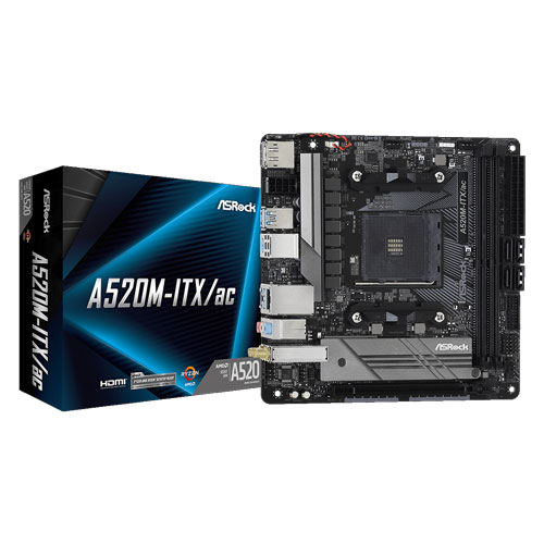 ASRock A520M-ITX/AC / Mini-ITX 対応マザーボード | ASRock 