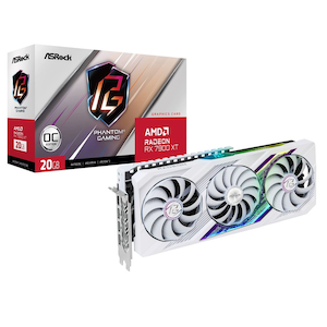 ASRock｜アスロック｜ASRock Radeon RX 7900XT Phantom Gaming White 20G OC グラフィックボード（ホワイト）｜RX7900XTPGW20GO