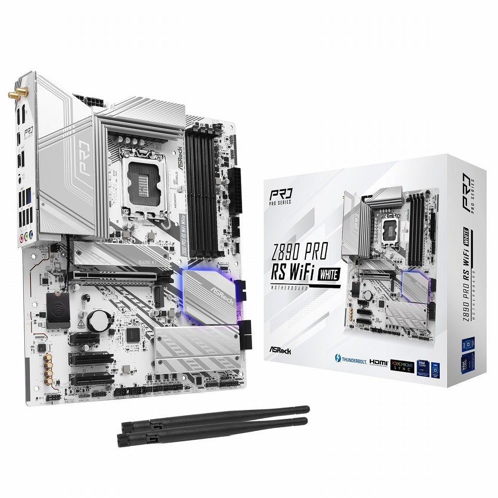 ASRock Z890 Pro RS WiFi White マザーボード | ASRock
