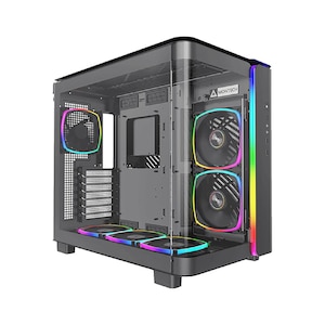 MONTECH｜モンテック｜KING 95 PROシリーズ ATXマザーボード対応 ガラスパネル(フロント・左サイド)採用 曲面ピラーレスPCケース (ブラック)｜KING 95 PRO (B)