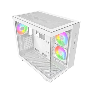 MONTECH｜モンテック｜KING 65 PROシリーズ ATXマザーボード対応 ガラスパネル(フロント・左サイド)採用 ピラーレスPCケース (ホワイト)｜KING 65 PRO (W)