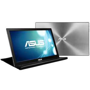 ASUS｜エイスース｜モバイル液晶ディスプレイ(15.6型/TN/FWXGA 1366×768/60Hz/11ms/USB3.0 MicroB/3年保証)(ダークグレー)｜MB168B-J