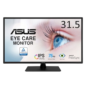 ASUS｜エイスース｜液晶ディスプレイ(31.5型/IPS/FullHD 1920×1080/75Hz/5ms/HDMI1.4/D-Sub/VESA/3年保証)(ブラック)｜VA329HE