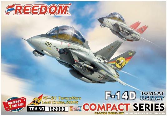 1/80 トップガン F-14D トムキャット VF-31 トムキャッターズ F-14D VF-31 トムキャッターズ AJ100 No.164342 (完成品飛行機