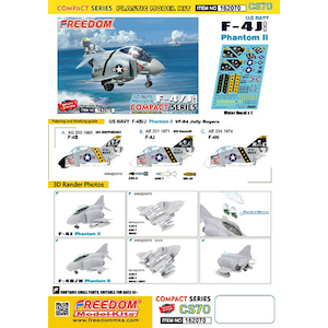�t���[�_�����f���L�b�g�b�R���p�N�g�V���[�Y�FF-4J �t�@���g��II �ĊC�R �VF-84 �W�����[���W���[�Y��yFRE162070�z�bFRE162070 F-4J ̧���II VF-84�ޮذۼެ���