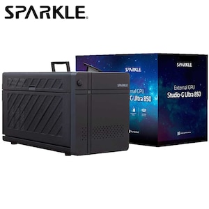 SPARKLE�b�X�p�[�N���bStudio-G Ultra 850 Thunderbolt 5�Ή� �O�t��GPU�{�b�N�X �d�����j�b�g850W���ځbTBX-850FAB