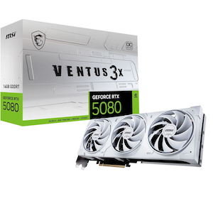 MSI｜エムエスアイ｜MSI GeForce RTX 5080 16G VENTUS 3X OC WHITE / PCI Express 5.0 グラフィックスボード（ホワイト）｜5080VENTUS3X/W