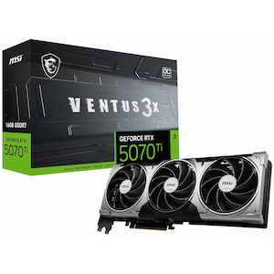 MSI｜エムエスアイ｜MSI GeForce RTX 5070 Ti 16G VENTUS 3X OC グラフィックボード｜5070TI16GVENTUSOC