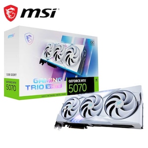 MSI�b�G���G�X�A�C�bMSI GeForce RTX 5070 12G GAMING TRIO OC WHITE / PCI Express 5.0 �O���t�B�b�N�X�{�[�h�i�z���C�g�j�b5070GAMINGTRIOOC/W