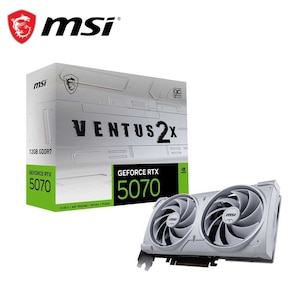 MSI�b�G���G�X�A�C�bMSI GeForce RTX 5070 12G VENTUS 2X OC WHITE / PCI Express 5.0 �O���t�B�b�N�X�{�[�h�i�z���C�g�j�b507012GVENTUS2XOC/W