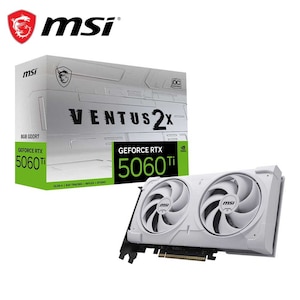 MSI�b�G���G�X�A�C�bMSI GeForce RTX 5060 Ti 8G VENTUS 2X OC WHITE PLUS �O���t�B�b�N�{�[�h�i�z���C�g�j�bRTX5060TIOCWHPL