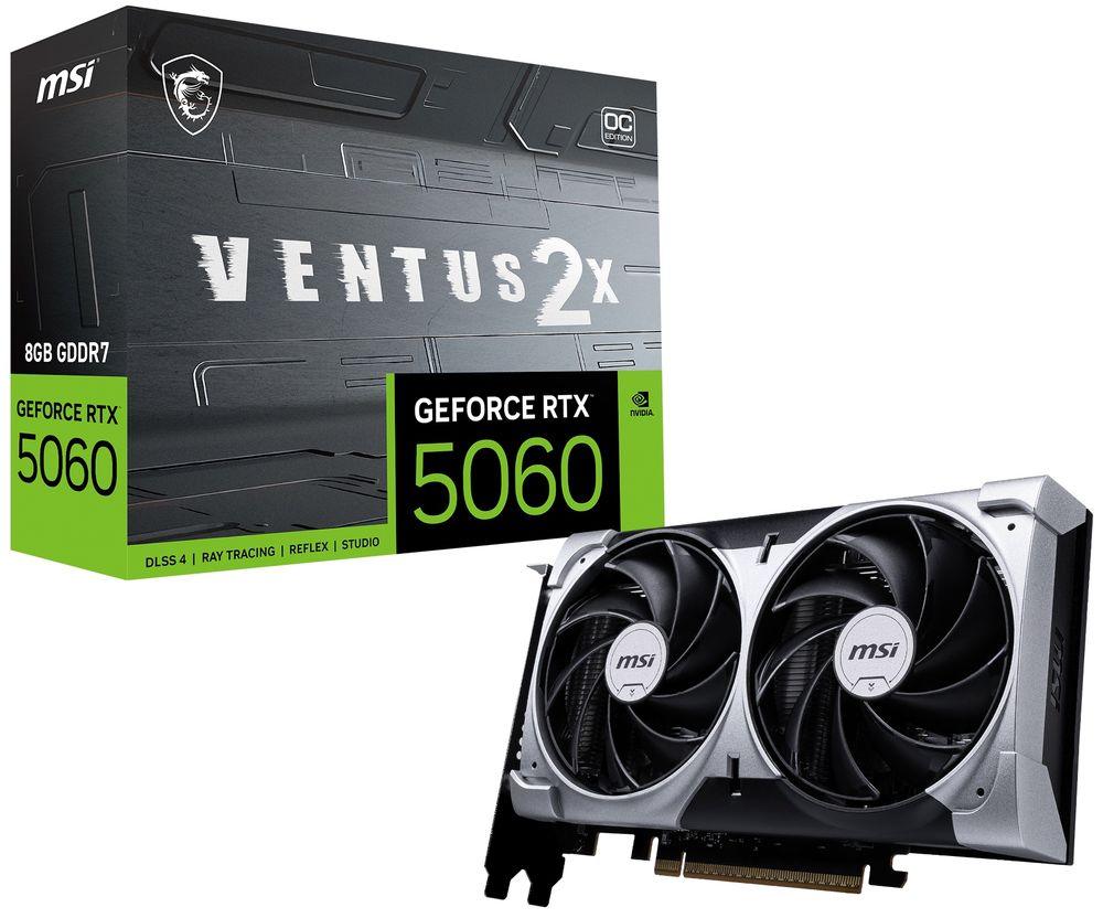 MSI GeForce RTX 5060 8G VENTUS 2X OC / PCI Express 5.0