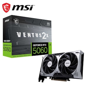 MSI�b�G���G�X�A�C�bMSI GeForce RTX 5060 8G VENTUS 2X OC / PCI Express 5.0 �O���t�B�b�N�X�{�[�h�i�u���b�N�j�bRTX50608GVENTUS