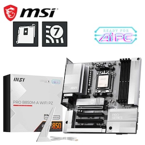 MSI�b�G���G�X�A�C�bMSI PRO B850M-A WIFI PZ �}�U�[�{�[�h�i�z���C�g�j�bPROB850M-AWIFIPZ