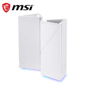 MSI�b�G���G�X�A�C�bWi-Fi 7�Ή����[�^�[ Roamii BE Pro Mesh System- 2 Pack�i�z���C�g�j�bROAMIIBEPROMESH2PACK