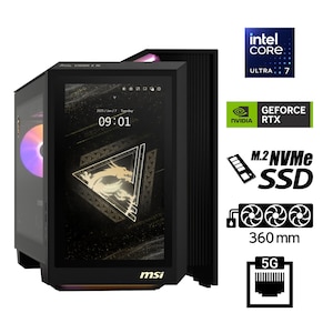 MSI�b�G���G�X�A�C�b�Q�[�~���O �f�X�N�g�b�v�p�\�R�� MEG Vision X�iCore Ultra 7 265K/������ 64GB/SSD 1TB/GeForce RTX 5070 Ti�j�bVISION-X-AI2NVR7-282