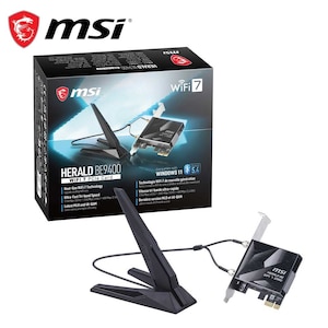 MSI�b�G���G�X�A�C�bMSI HERALD BE9400 WiFi 7 PCIe Card�bBE9400WIFI7CARD