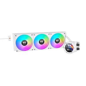 Thermaltake｜サーマルテイク｜水冷一体型CPUクーラー TH420 V2 Ultra EX ARGB Sync（Snow Edition）｜CL-W428-PL14SW-A