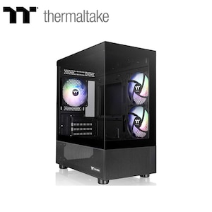 Thermaltake�b�T�[�}���e�C�N�b�~�j�^���[�^PC�P�[�X View 170 TG ARGB �i�u���b�N�j�bCA-1Z4-00M1WN-00