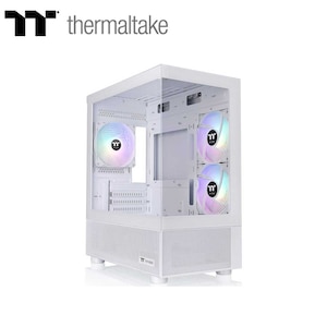 Thermaltake�b�T�[�}���e�C�N�b�~�j�^���[�^PC�P�[�X View 170 TG ARGB�i�z���C�g�j�bCA-1Z4-00M6WN-00