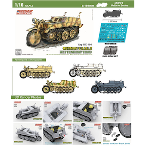 1/16 WW.II ドイツ軍 Sd.kfz.2 ケッテンクラフトラート【FRE16001】
