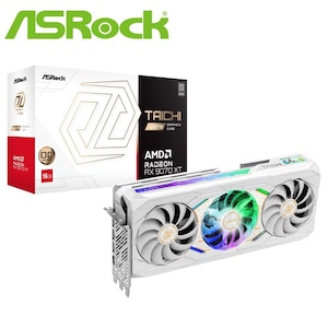 ASRock�b�A�X���b�N�bASRock Radeon RX 9070XT Taichi White 16G OC �O���t�B�b�N�{�[�h�i�z���C�g�j�y���T�i USB�[�d�P�[�u���t���z�bRX9070XTTCW16GO