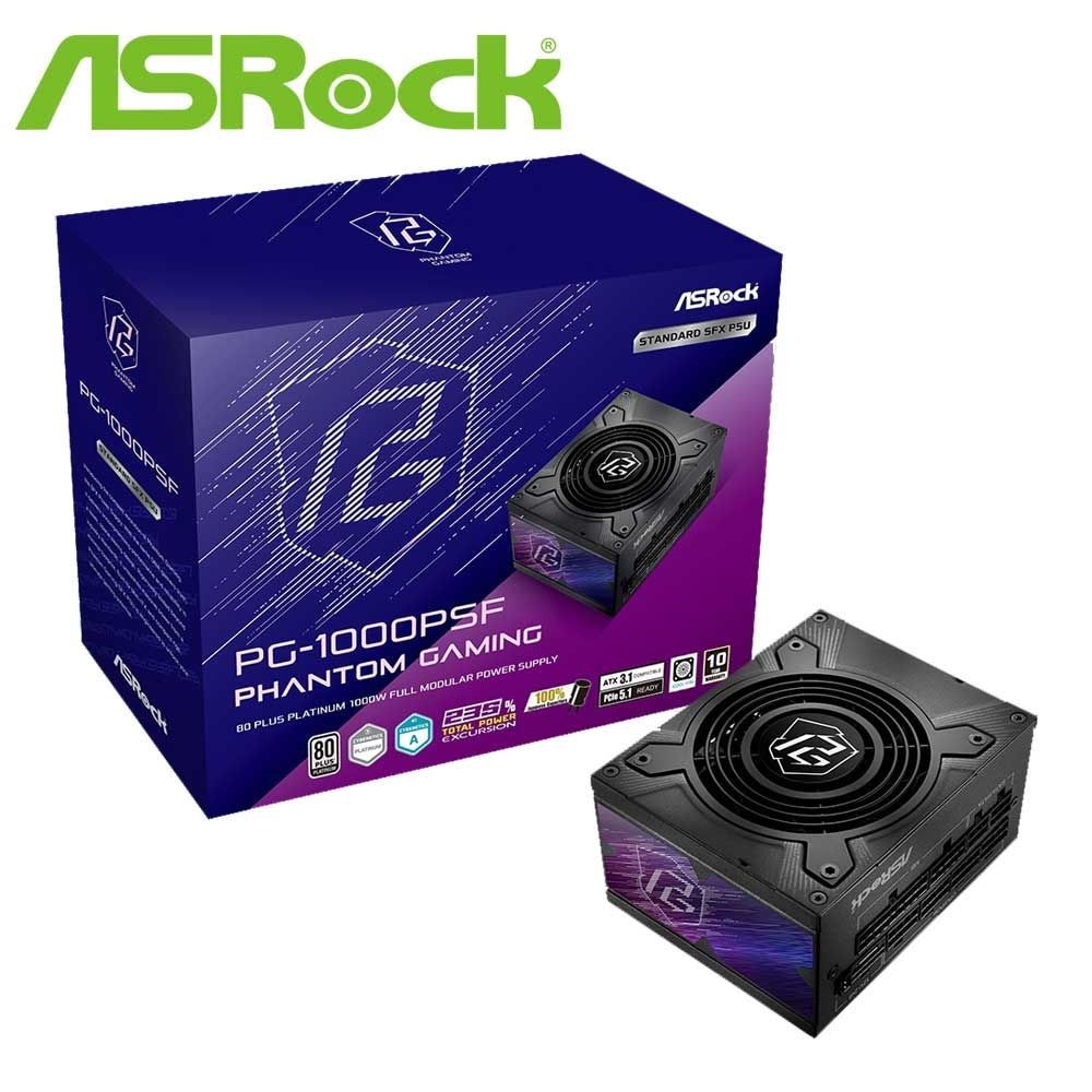 ASRock Phantom Gaming 1000W SFX 電源ユニット（ブラック） | ASRock