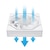 Thermaltake�b�T�[�}���e�C�N�bPC�P�[�X�t�@�� SWAFAN 140 EX INFINITY ARGB Sync Snow 3Pack�i�z���C�g�j�bCL-F255-PL14SW-A